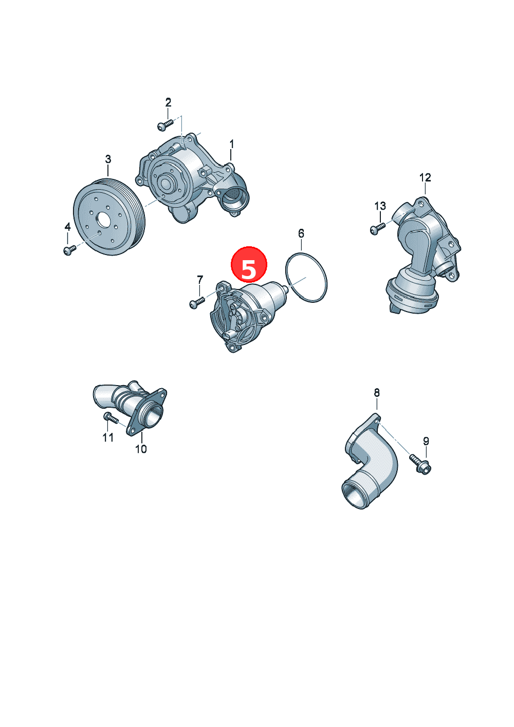 thermostat housingD             >> - 31.01.2024 OE 06M121115K