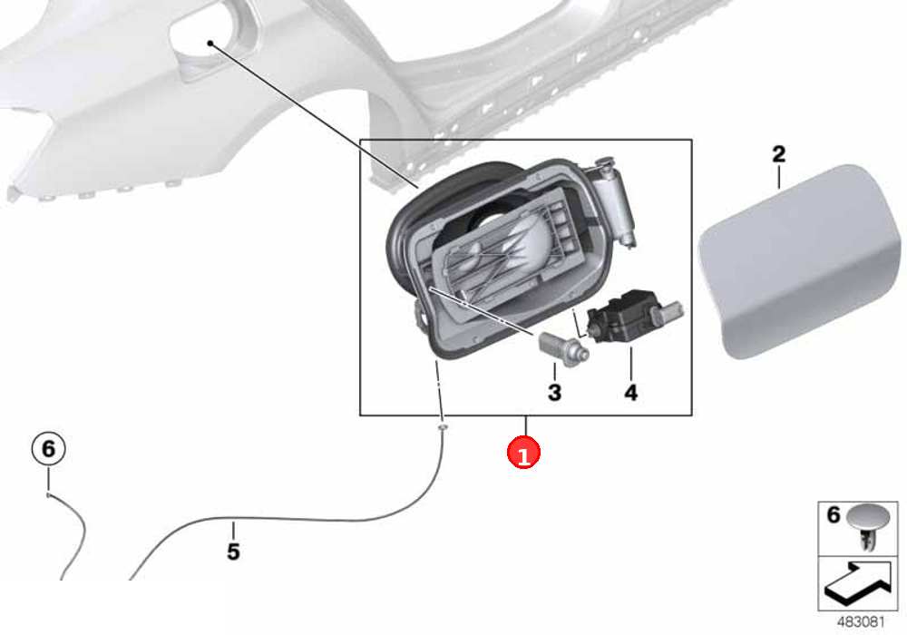 Cover pot OE 51177374537