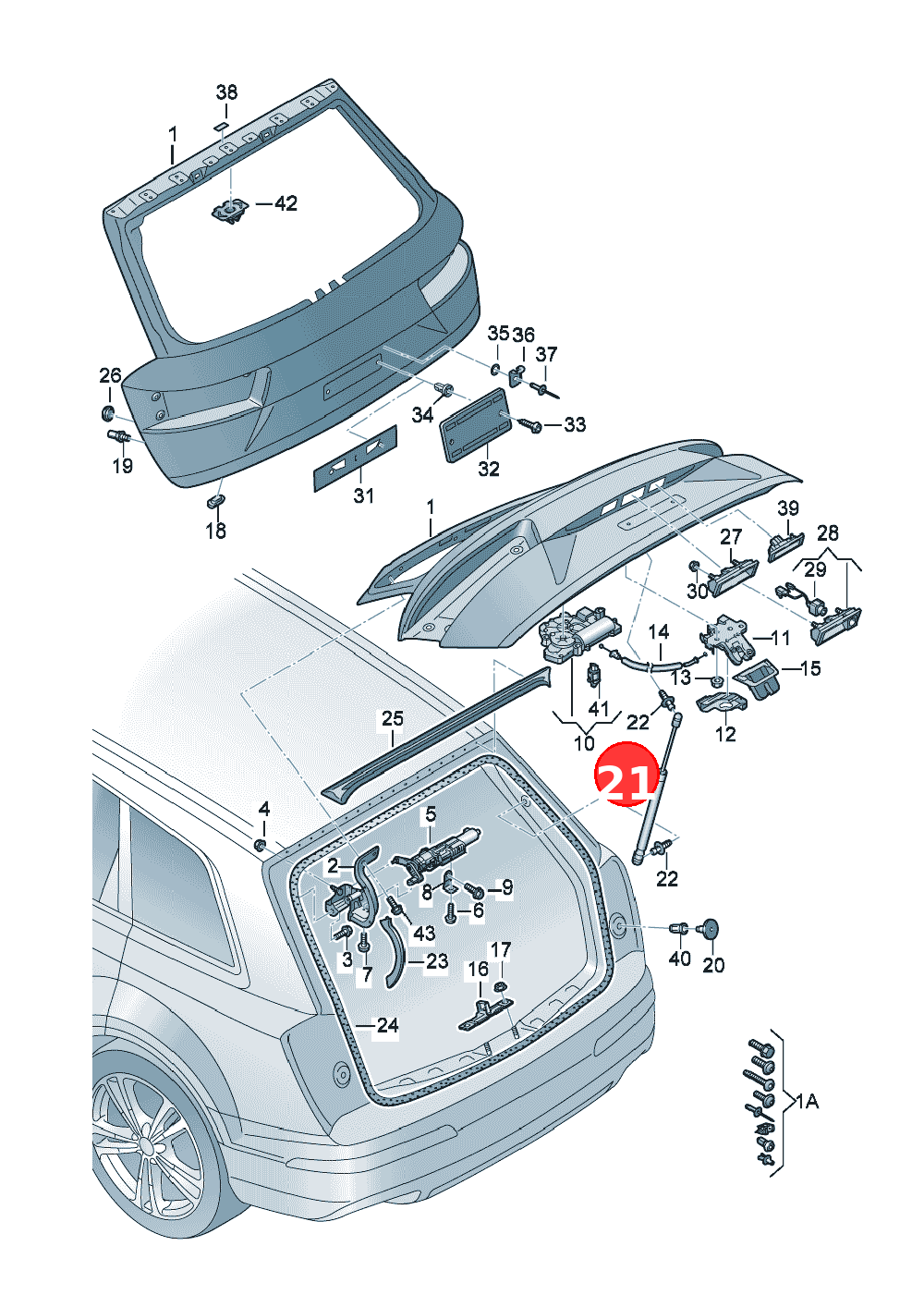Gas filled strutD             >> - 23.11.2020 OE 4M0827552A