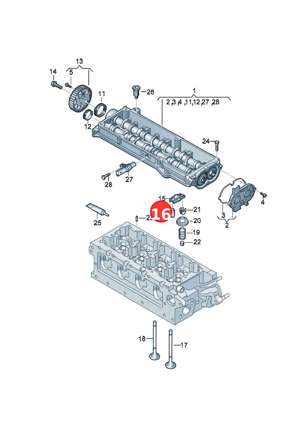 equalizing element, hydraulic OE 05L109521