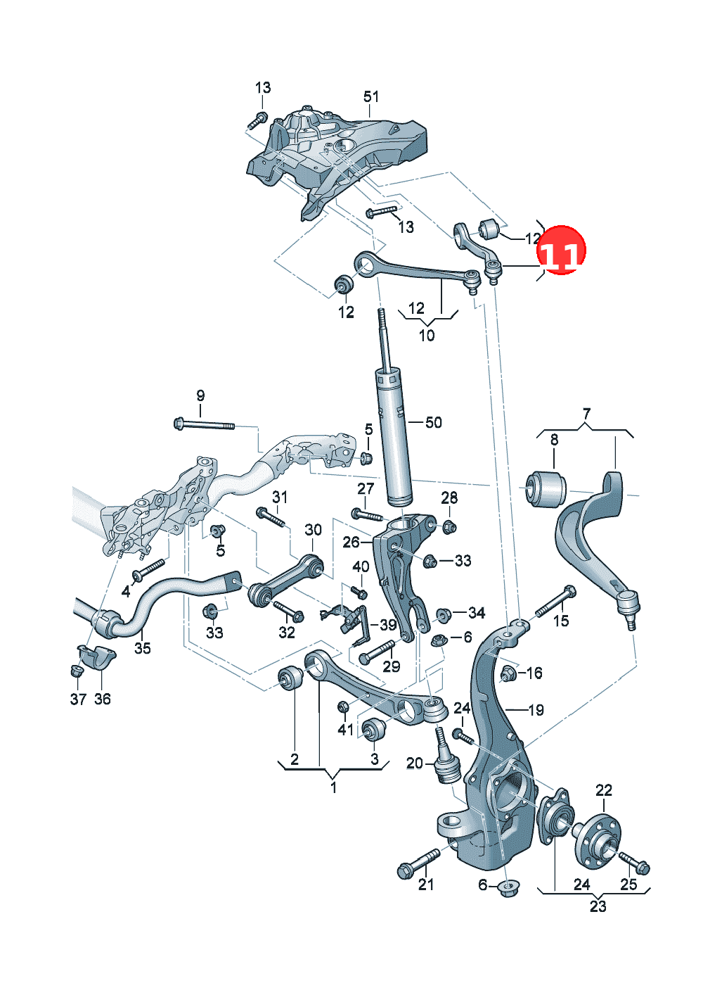 GuideD >> - 07.08.2023To determine the parts,please take into accountthe equipment currentlyon the vehicle. OE 4M0407509B