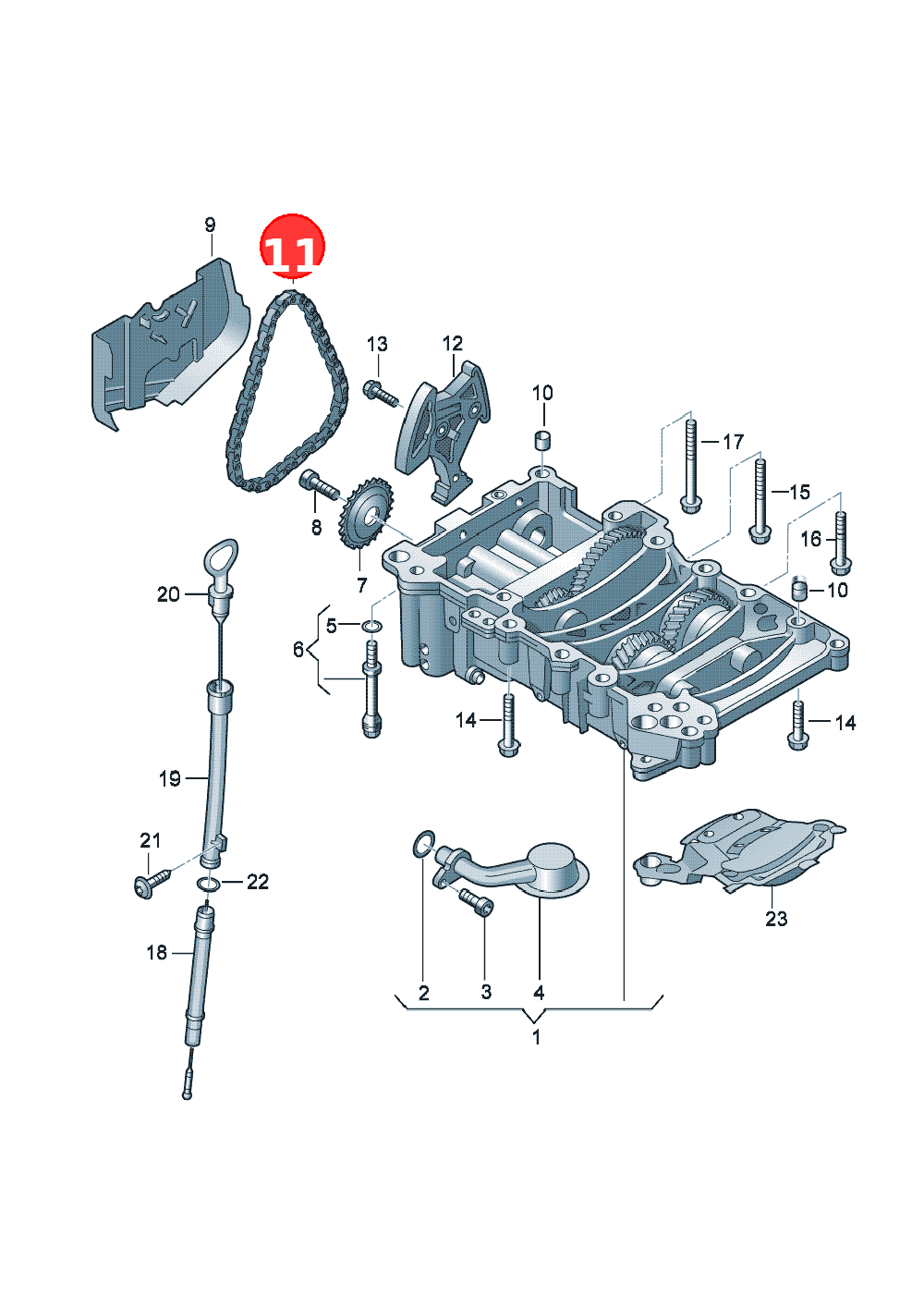 Drive chain OE 06F115230