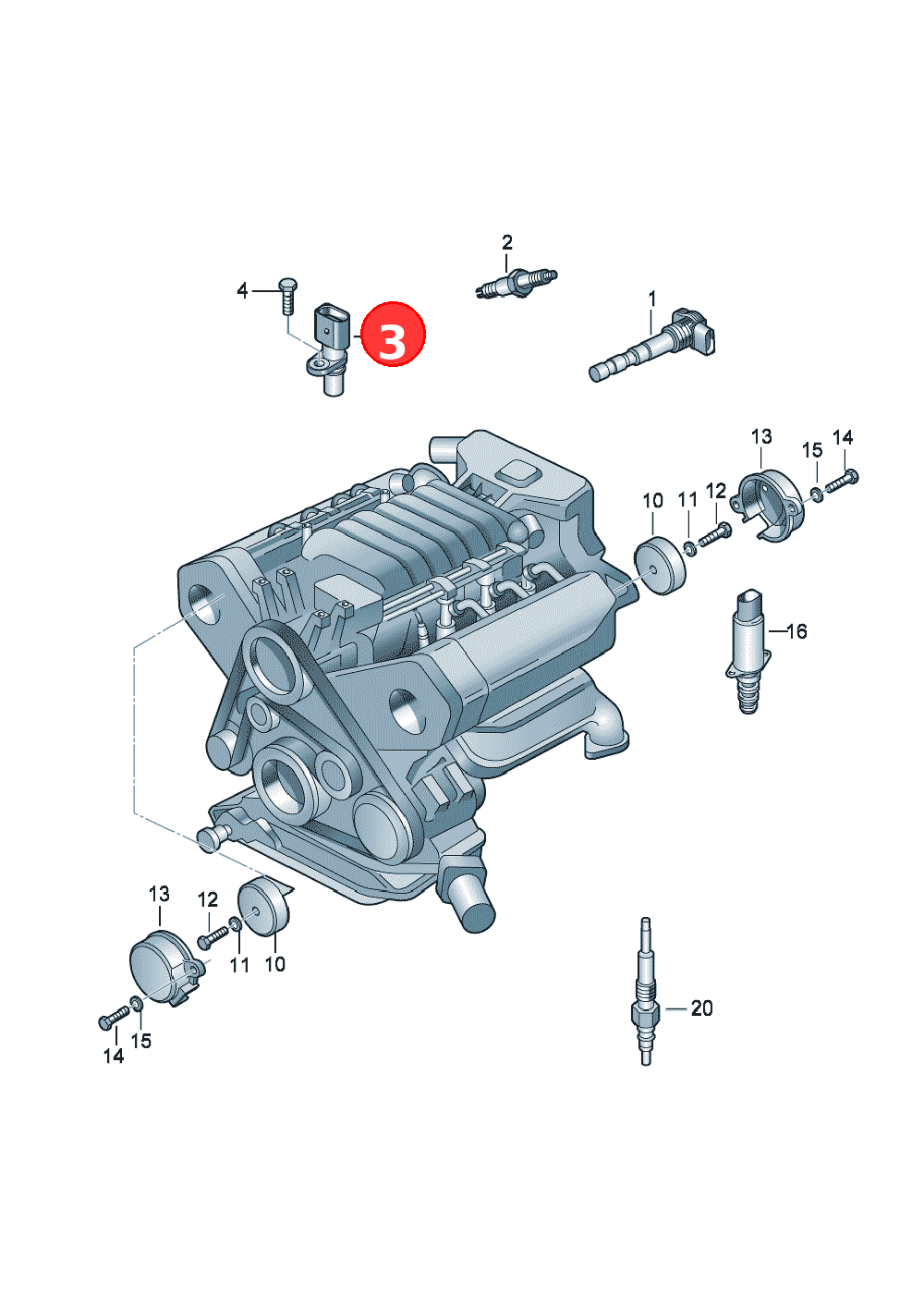 impulse senderCamshaftF             >> 4F-6-250 000* OE 06E905163