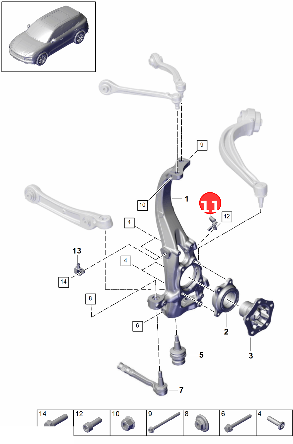 speed sensor              use if required: OE 958927807