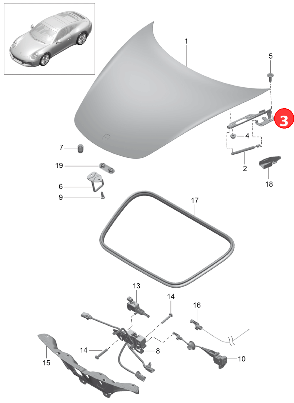 Hinge OE 99151115103