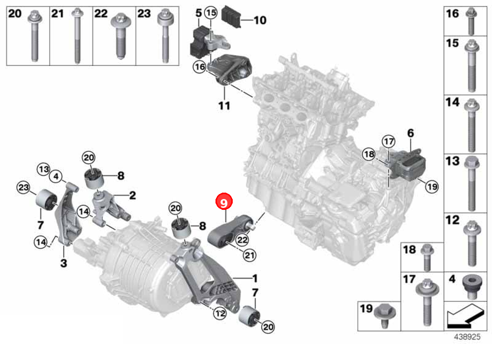Stabilizer link OE 22116856295