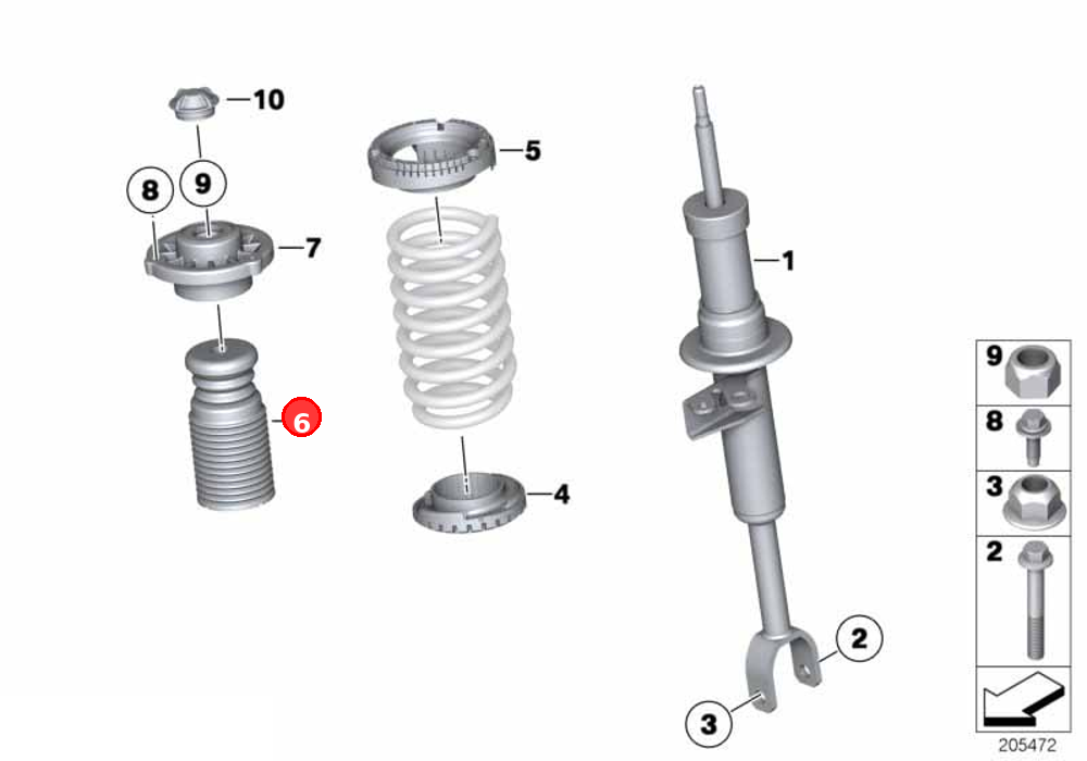 Auxiliary damper OE 33536781684