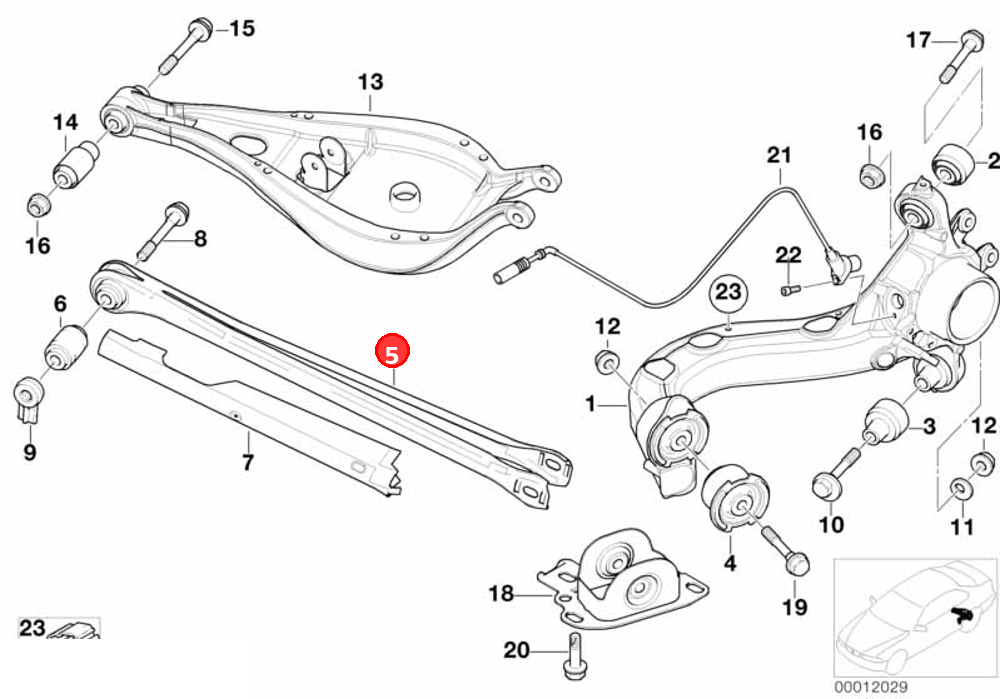 Wishbone, lower OE 33326770813