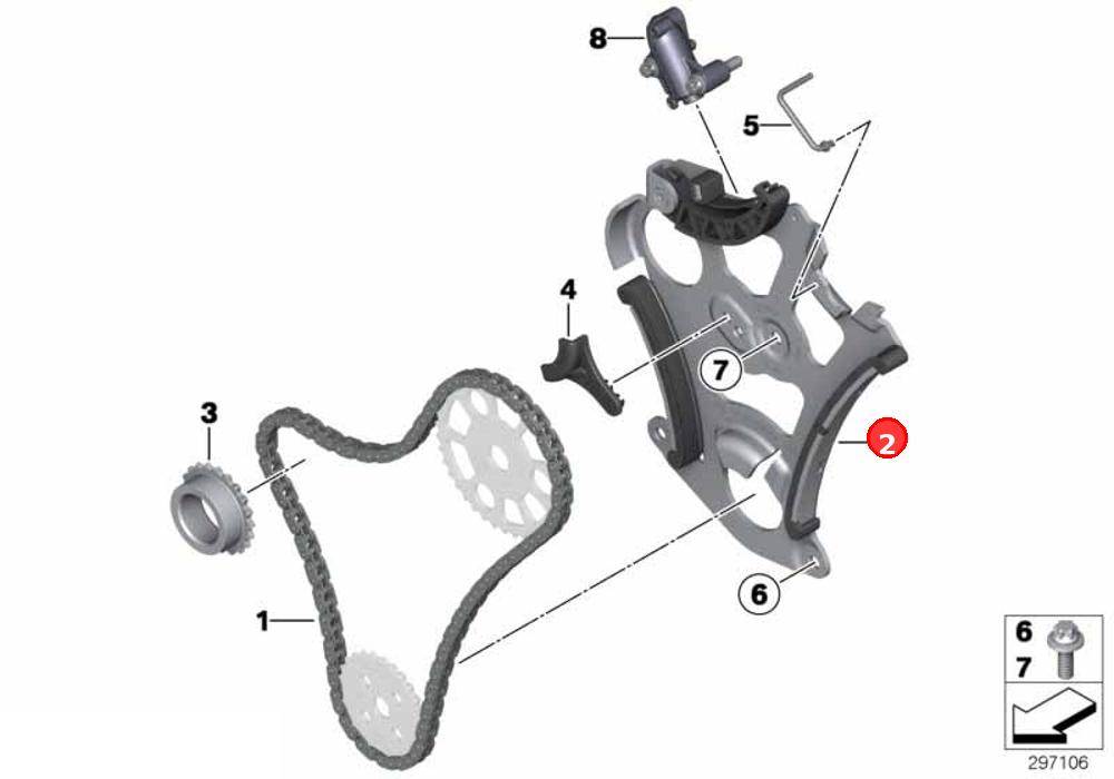 Guide rail OE 11417618941