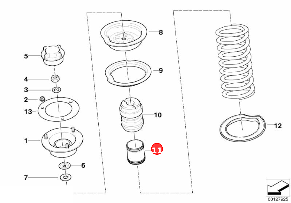 Protection tube OE 31331137932