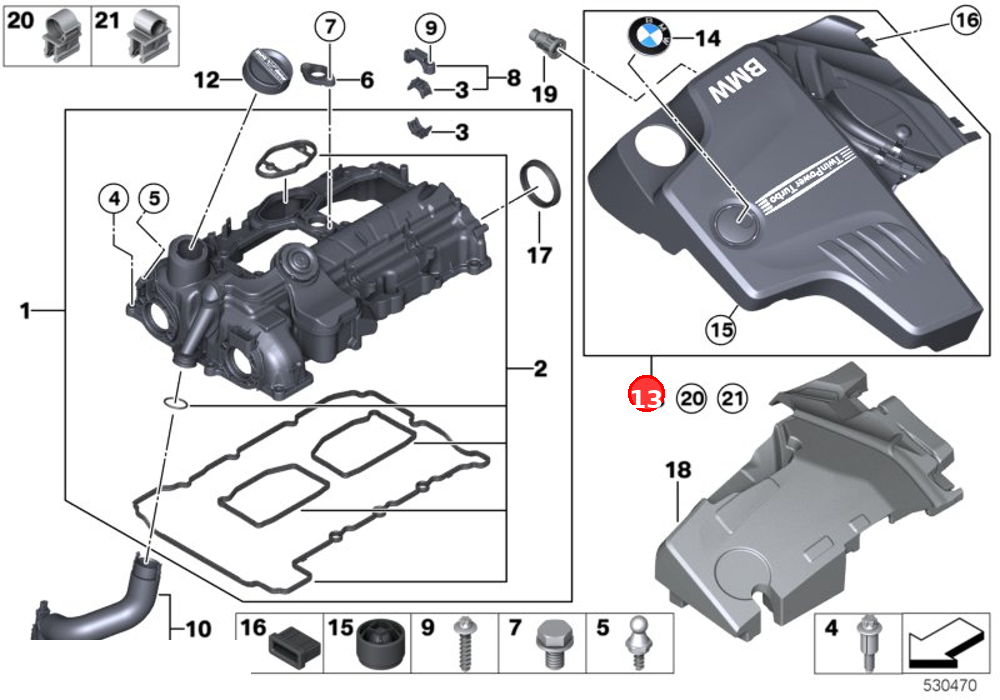 Ignition coil covering OE 11127594344