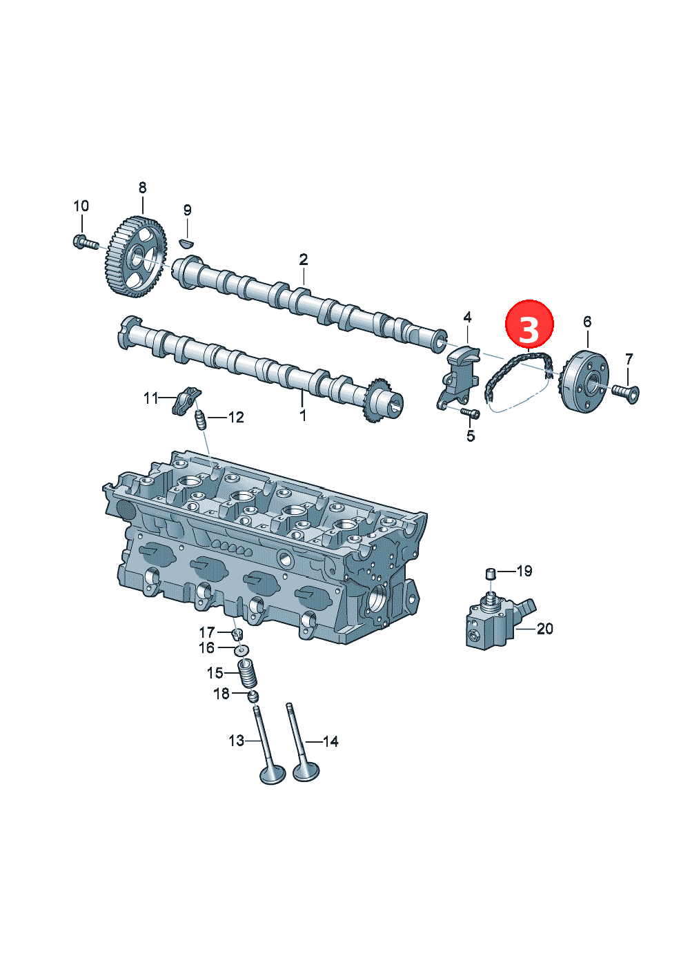 timing chain OE 06D109229B