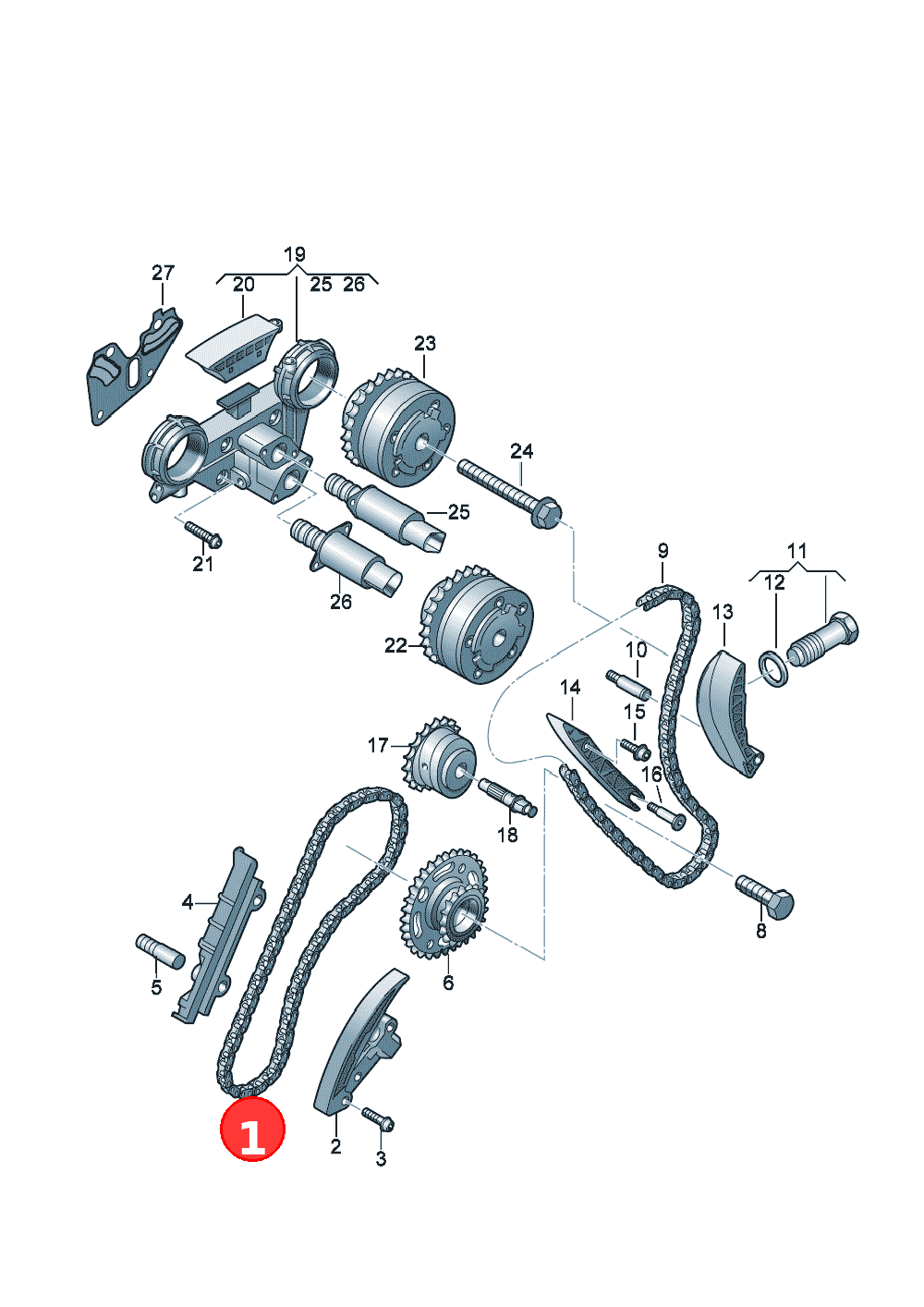 timing chain OE 03H109465