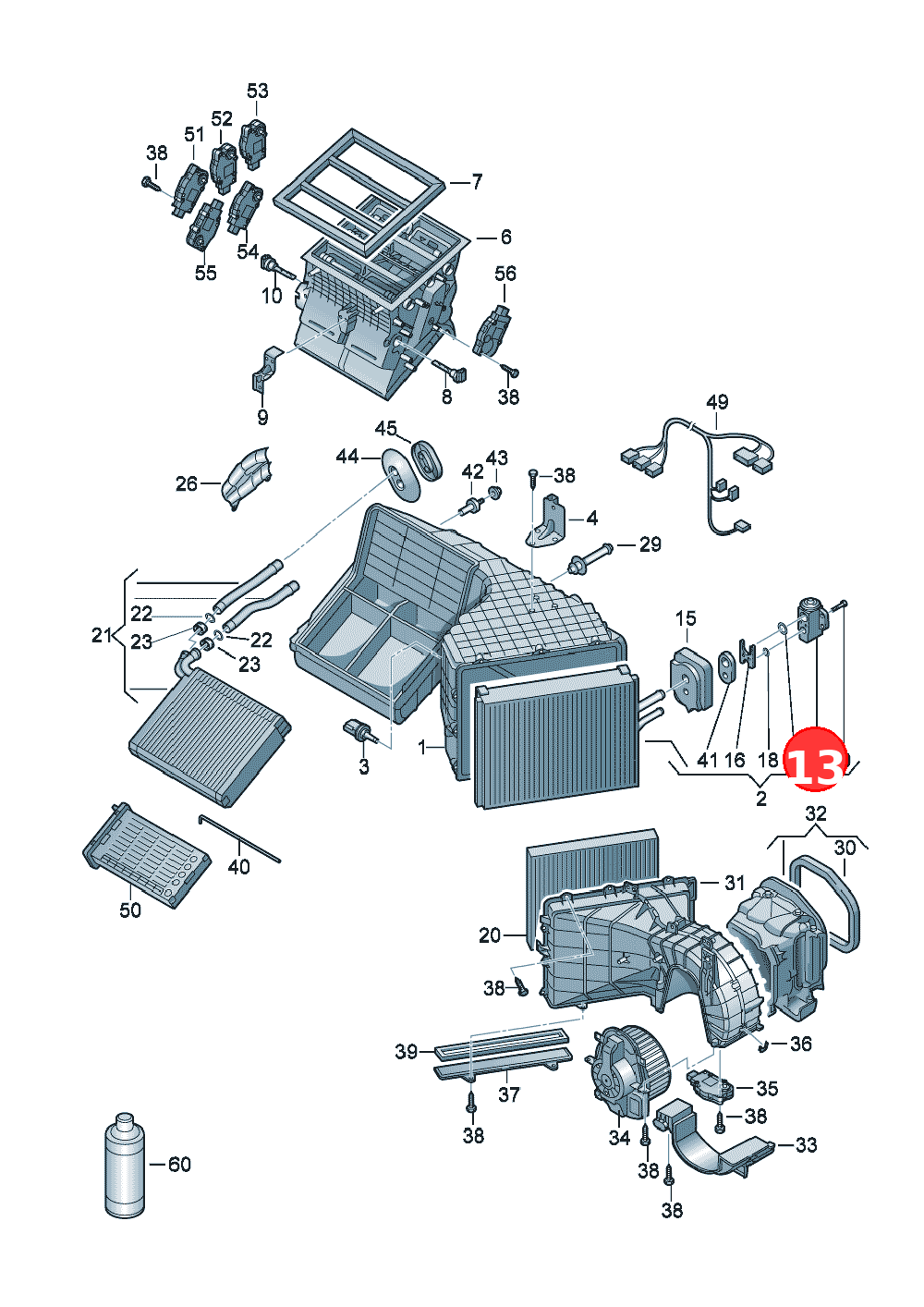 Expansion valve OE 7P0820679A