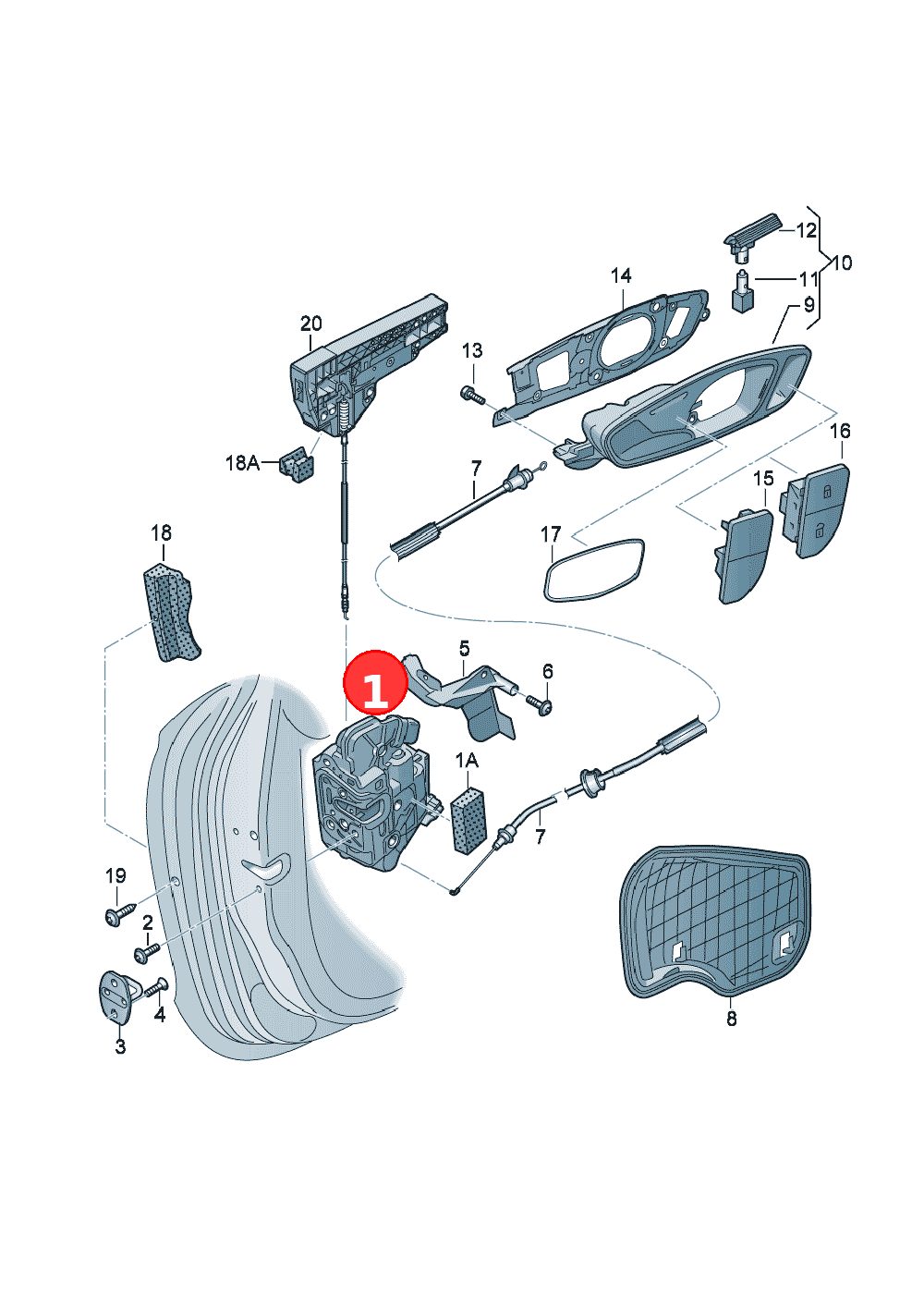 Door lockD             >> - 03.11.2014 OE 8X0839015