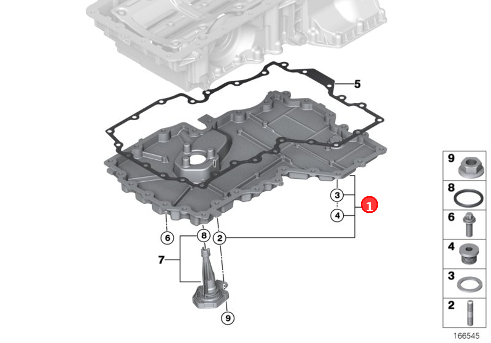 Oil pan OE 11137570691
