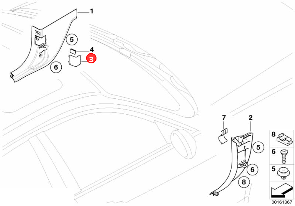 OBD plug cover OE 51437147538