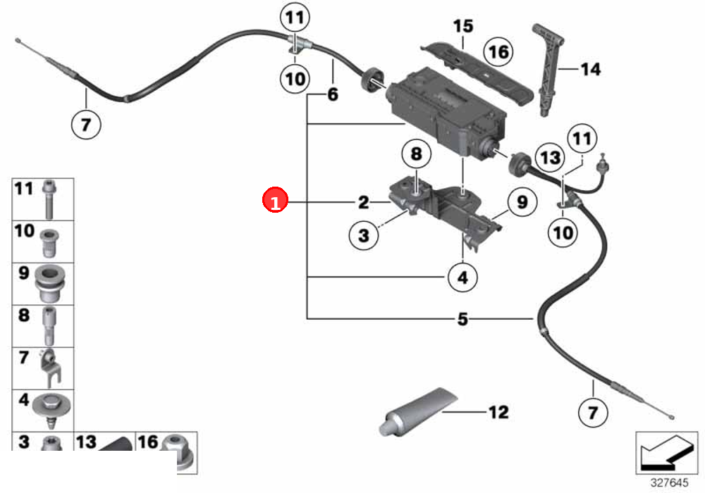 Actuator with control unit OE 34436874219