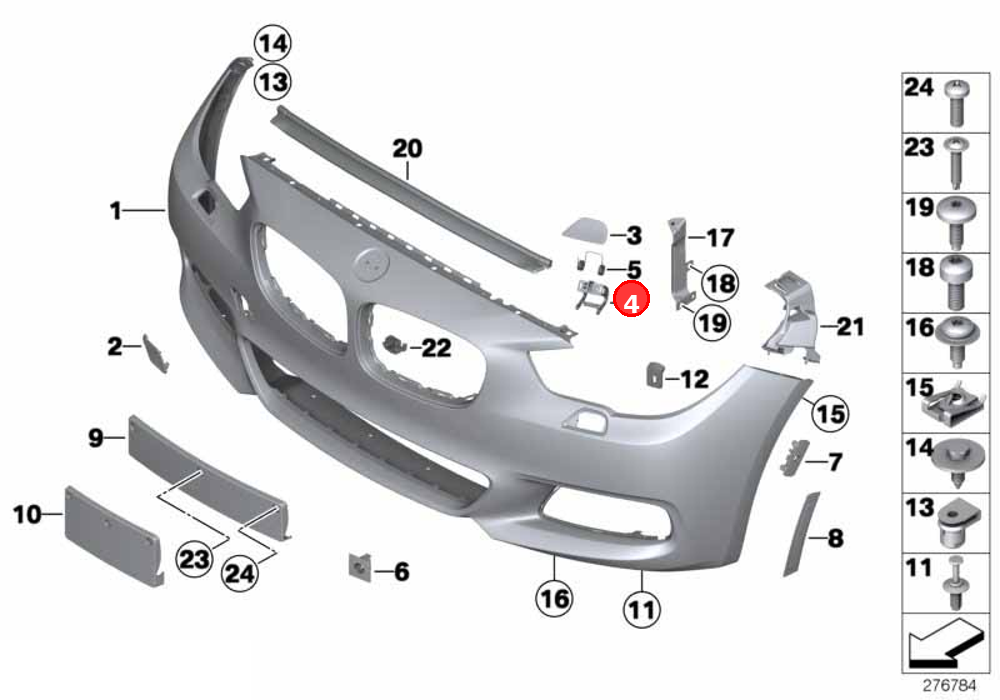 Lever right OE 51117128696