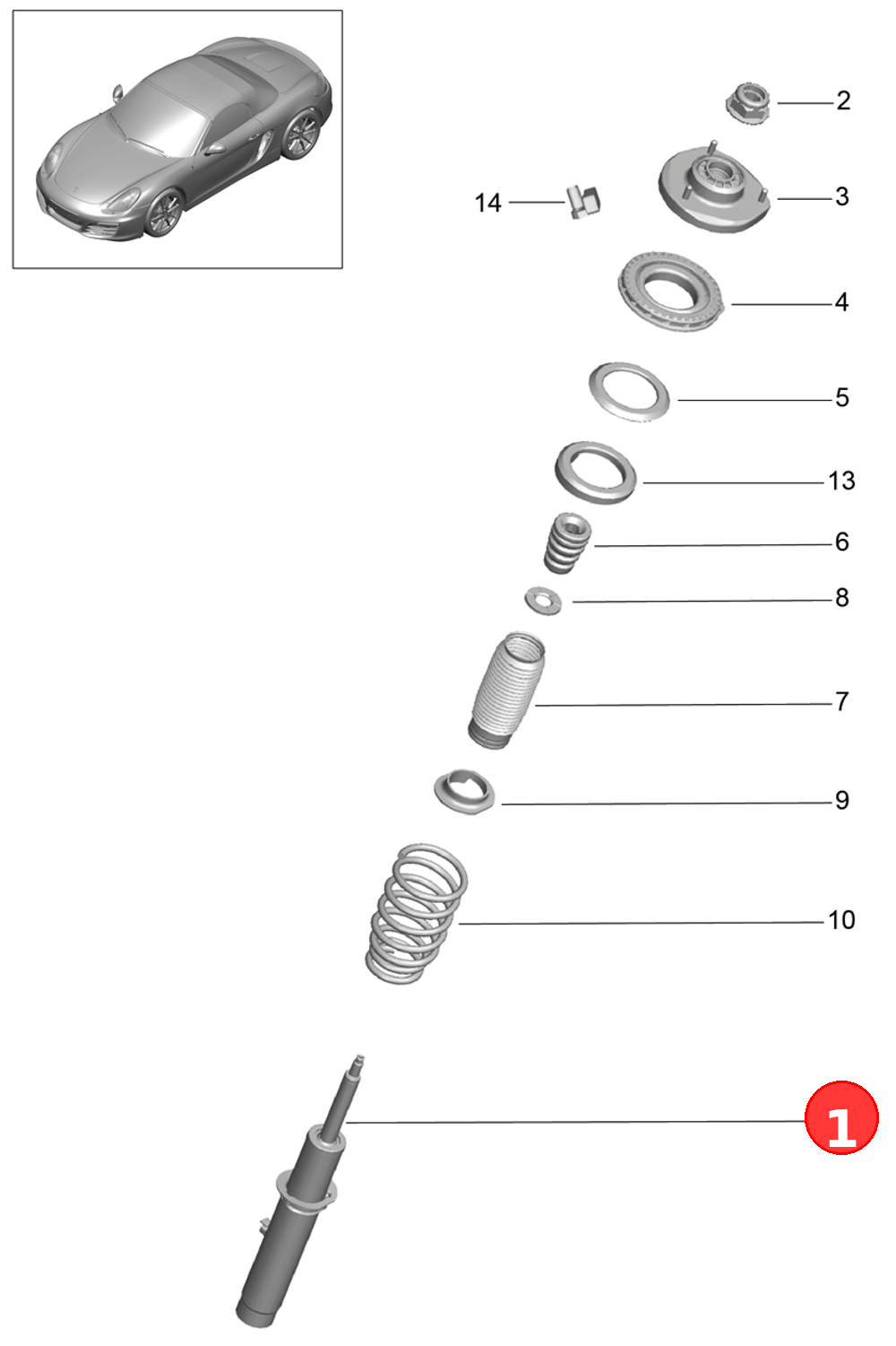 Shock absorbersDiscontinued part OE 98134304104