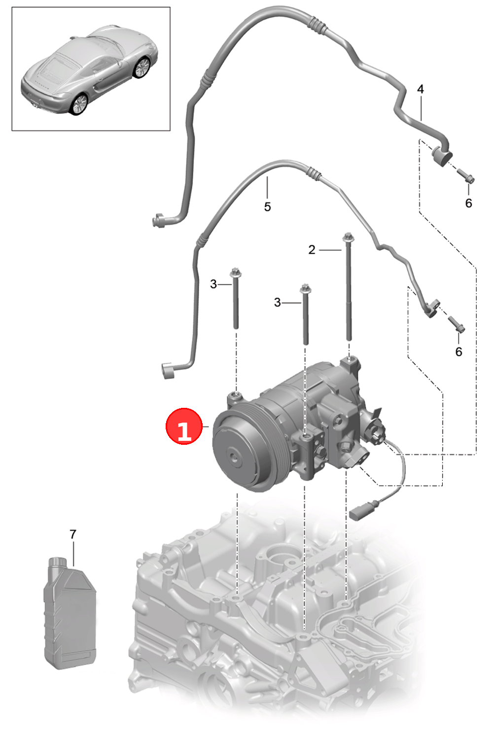 Compressor OE 9A112601105