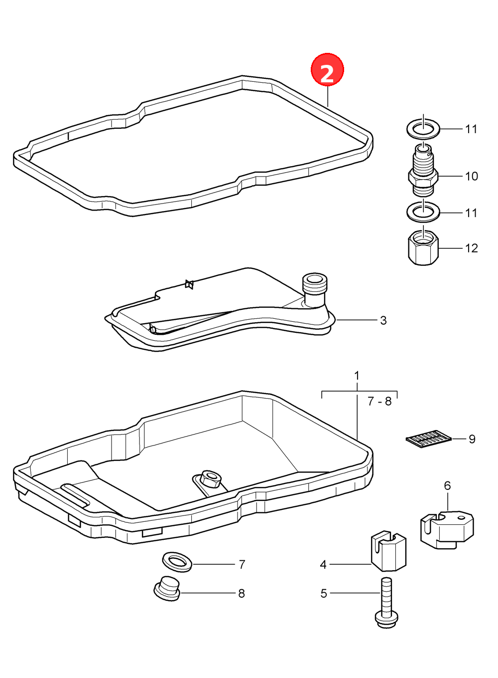 gasket for oil sump OE 1402710080