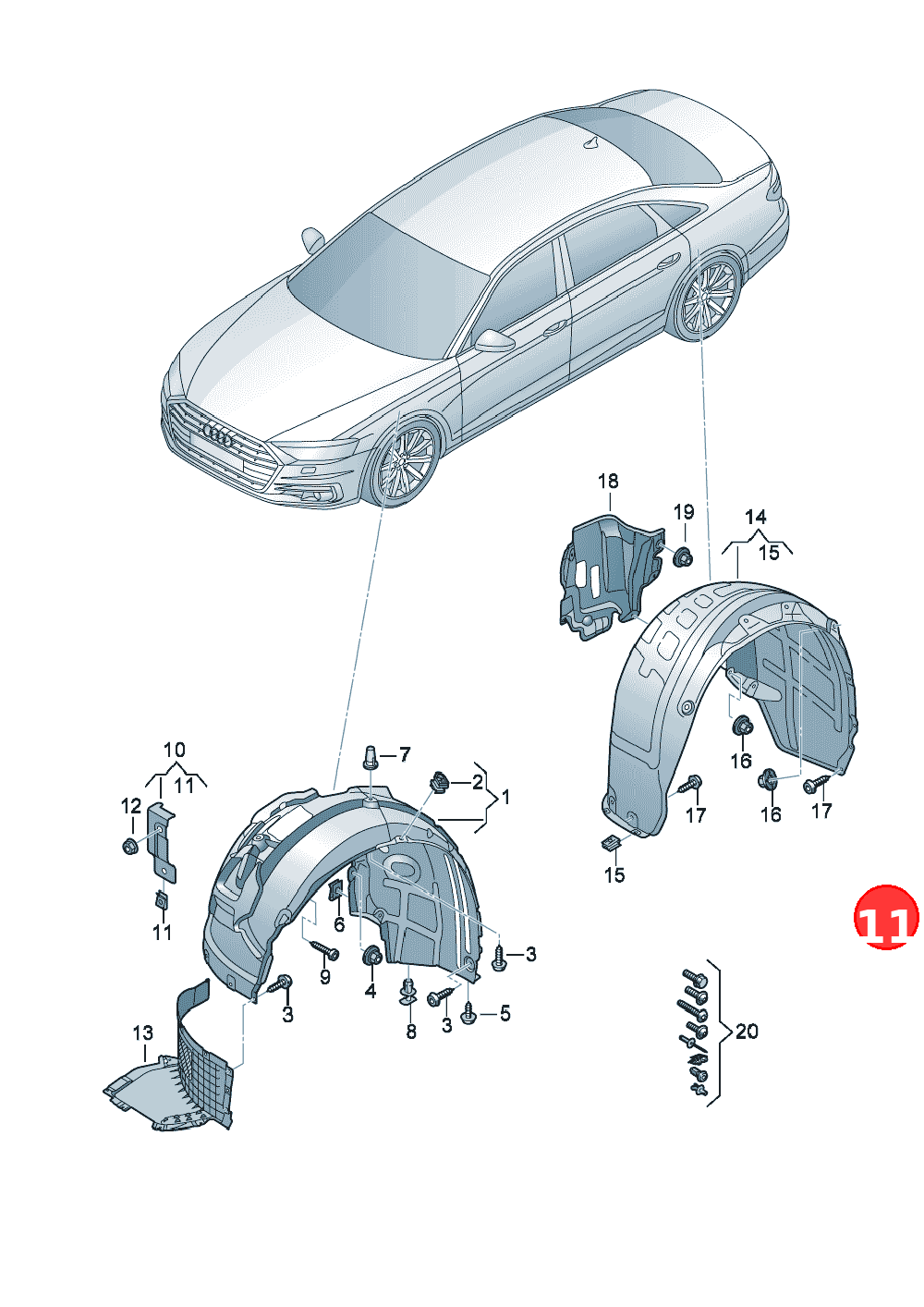 Spreader rivet OE WHT004750