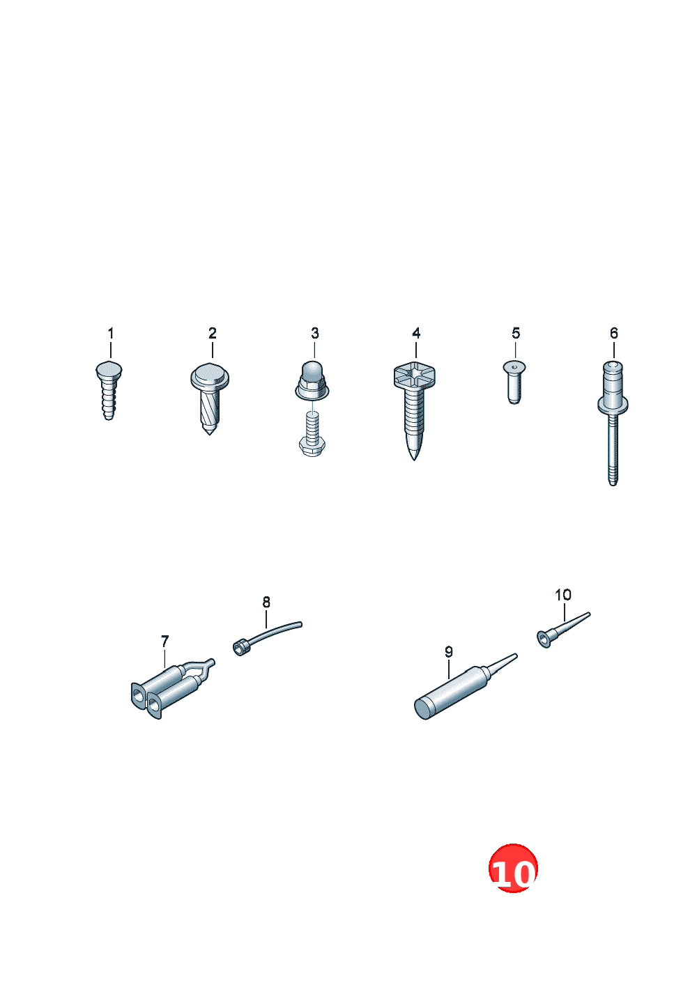 Flow drill screw OE WHT007093