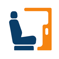 Seat frame/boarding hatch