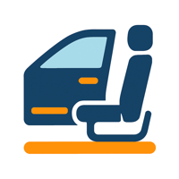 Seat frame/door entry