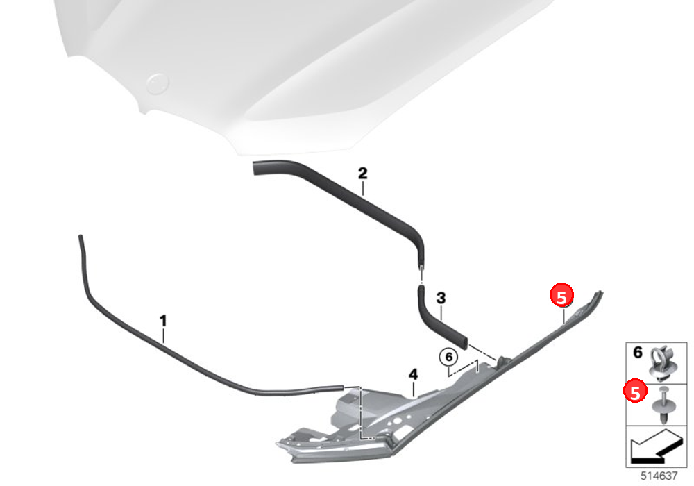 Expanding rivet OE 51118174185