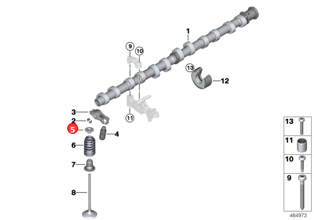 Upper spring plate OE 11347539917