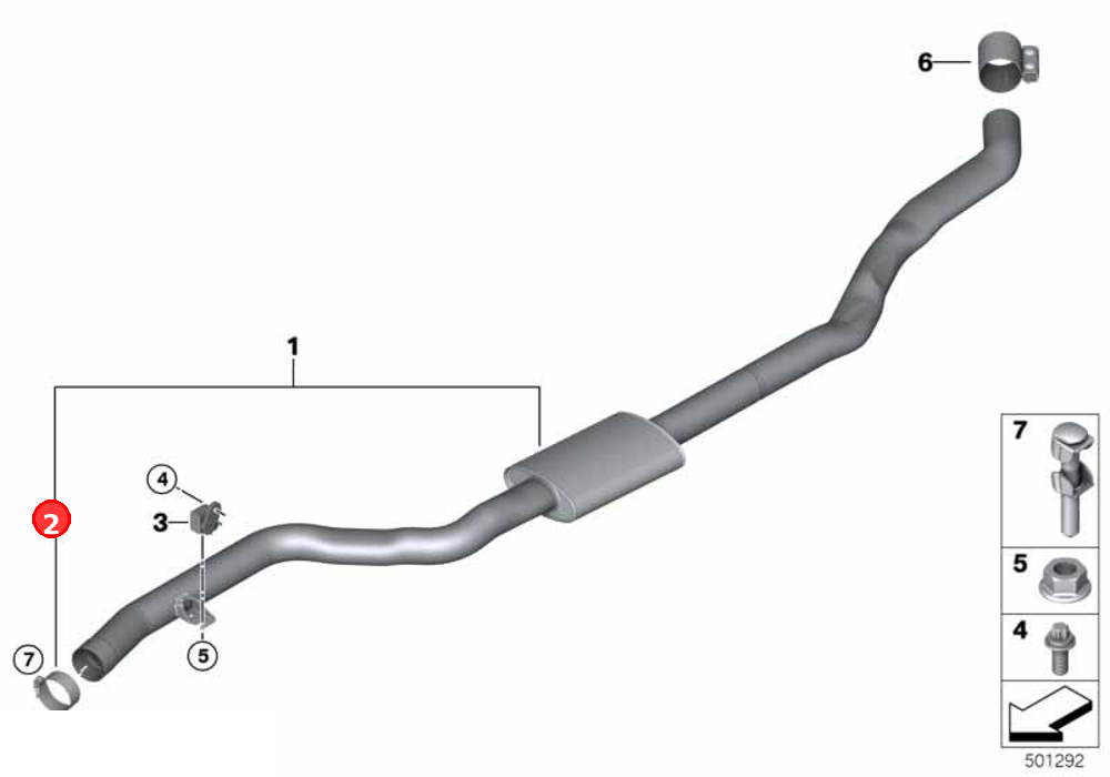 Muffler clamp OE 18308623284