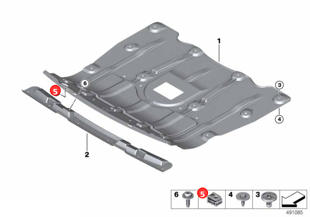 C-clip plastic nut OE 07147311312
