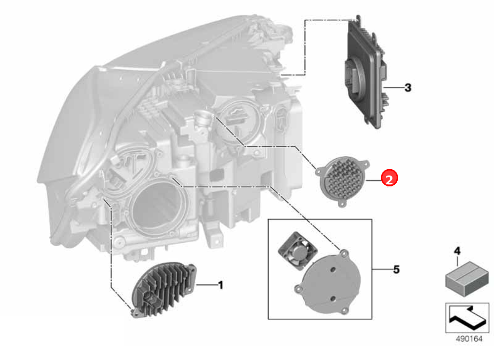 LED module, daytime driving lights OE 63119477985