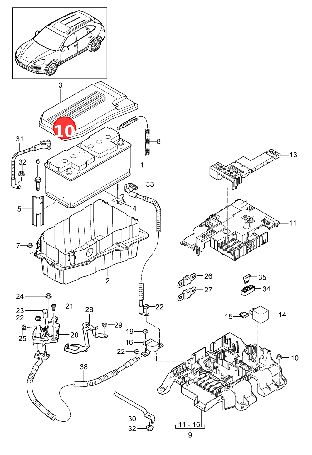 Hexagon collar nut OE N01508210